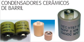 condensadores ceramicos de barril